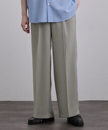 tk.TAKEO KIKUCHI（ティーケータケオキクチ）の「テッククレープワイドストレートパンツ（その他パンツ）」