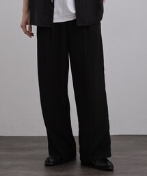 tk.TAKEO KIKUCHI（ティーケータケオキクチ）の「テッククレープワイドストレートパンツ（その他パンツ）」