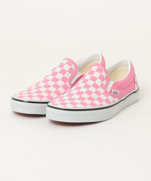 VANS ヴァンズ CLASSIC SLIP-ON スリッポン VN000D6YFRQ CHECK PINK