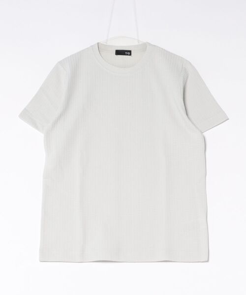 TAKA-Q（タカキュー）の「【綿混】タカキュー 千鳥 ジャガード クルーネック 半袖 Tシャツ（Tシャツ/カットソー・メンズ・ライトグレー/ホワイト/ネイビー/ブラウン・X-LARGE/LARGE/MEDIUM）」の15枚目の写真