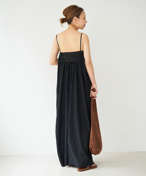Deuxieme Classe（ドゥーズィエムクラス）の「【MAISON SAINT JULIEN/メゾン・サン・ジュリアン】PALM BEACH dress（ワンピース・レディース・カーキ/ブラック・FREE）」の7枚目の写真
