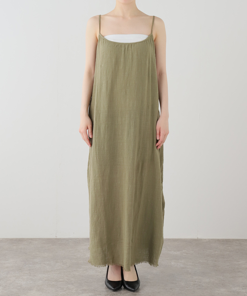 Deuxieme Classe（ドゥーズィエムクラス）の「【MAISON SAINT JULIEN/メゾン・サン・ジュリアン】PALM BEACH dress（ワンピース・レディース・カーキ/ブラック・FREE）」の22枚目の写真