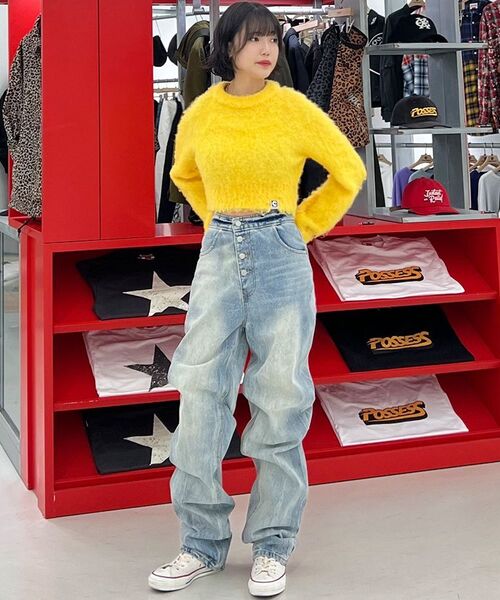 EXTRAORDINARY（エクストラオーディナリー）の「WOMEN SHIWA WASHING DENIM PANTS  L/BLUE（デニムパンツ・レディース・その他・SMALL/X-SMALL）」の5枚目の写真