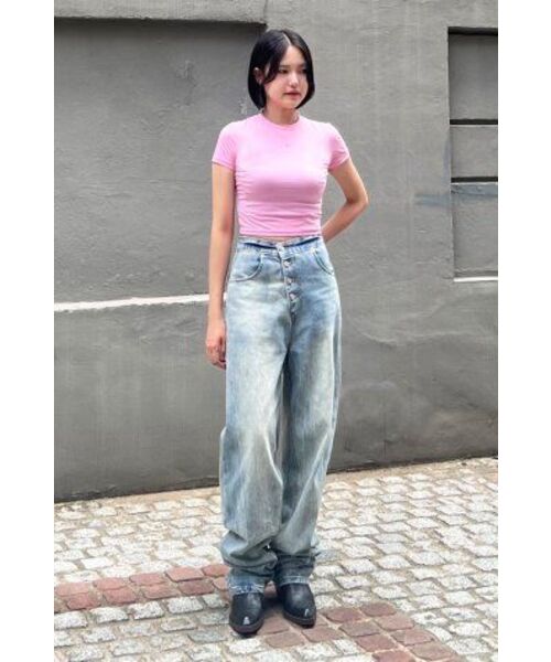 EXTRAORDINARY（エクストラオーディナリー）の「WOMEN SHIWA WASHING DENIM PANTS  L/BLUE（デニムパンツ・レディース・その他・SMALL/X-SMALL）」の11枚目の写真