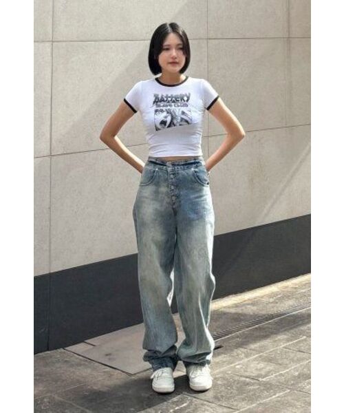 EXTRAORDINARY（エクストラオーディナリー）の「WOMEN SHIWA WASHING DENIM PANTS  L/BLUE（デニムパンツ・レディース・その他・SMALL/X-SMALL）」の12枚目の写真