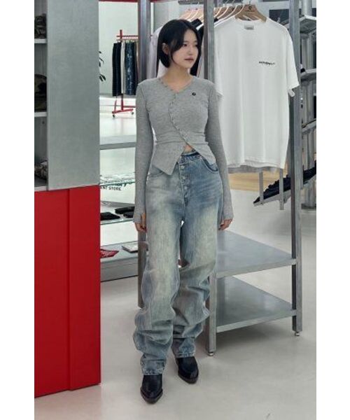 EXTRAORDINARY（エクストラオーディナリー）の「WOMEN SHIWA WASHING DENIM PANTS  L/BLUE（デニムパンツ・レディース・その他・SMALL/X-SMALL）」の13枚目の写真