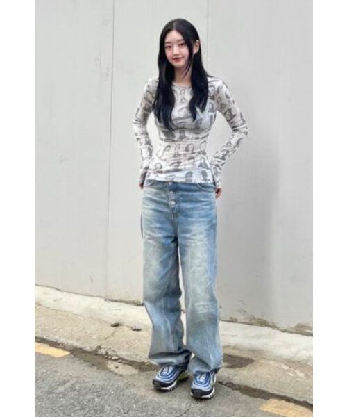 EXTRAORDINARY（エクストラオーディナリー）の「WOMEN SHIWA WASHING DENIM PANTS  L/BLUE（デニムパンツ・レディース・その他・SMALL/X-SMALL）」の17枚目の写真
