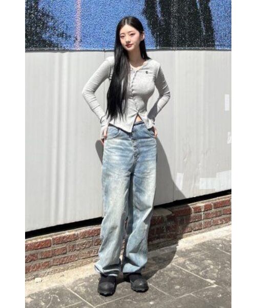 EXTRAORDINARY（エクストラオーディナリー）の「WOMEN SHIWA WASHING DENIM PANTS  L/BLUE（デニムパンツ・レディース・その他・SMALL/X-SMALL）」の18枚目の写真