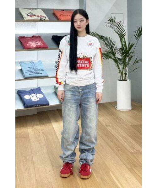 EXTRAORDINARY（エクストラオーディナリー）の「WOMEN SHIWA WASHING DENIM PANTS  L/BLUE（デニムパンツ・レディース・その他・SMALL/X-SMALL）」の19枚目の写真