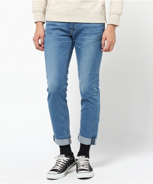 Lee（リー）の「【Lee×CIAOPANICTYPY】コラボテーパードデニムパンツ【MEN'S NON-NO3月号掲載】（デニムパンツ・メンズ・ブルー/ネイビー/インディゴブルー・MEDIUM/LARGE/X-LARGE/SMALL）」の2枚目の写真