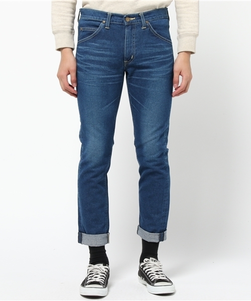 Lee（リー）の「【Lee×CIAOPANICTYPY】コラボテーパードデニムパンツ【MEN'S NON-NO3月号掲載】（デニムパンツ・メンズ・ブルー/ネイビー/インディゴブルー・MEDIUM/LARGE/X-LARGE/SMALL）」の7枚目の写真