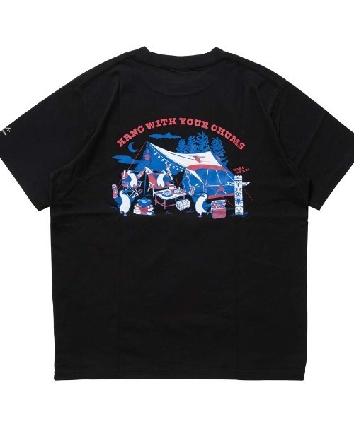 CHUMS（チャムス）の「【別注】チャムス CHUMS ●Boobys SOTOASOBI Camp T-Shirt 限定コラボ（Tシャツ/カットソー・メンズ・ホワイト/サンドグレー/ブラック・LL/L/M/S）」の3枚目の写真