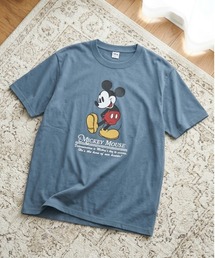 【DISNEY/ディズニー】ミッキーマウス ヴィンテージライクプリント 半袖Tシャツ(DRY) ユニセックス