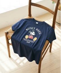 【DISNEY/ディズニー】ミッキーマウス ヴィンテージライクプリント 半袖Tシャツ(DRY) ユニセックス