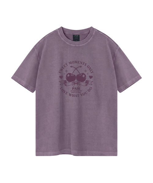 WILDROCK(ワイルドロック)の「チェリーペア ピグメントオーバーサイズ半袖Tシャツ(クロップ含む)(Tシャツ/カットソー・レディース・ブルー/カーキ/ブラック/ライトグレー/ホワイト/チャコール/ベビーピンク/ライトパープル・FREE/X-SMALL/SMALL/MEDIUM/LARGE)」の7枚目の写真