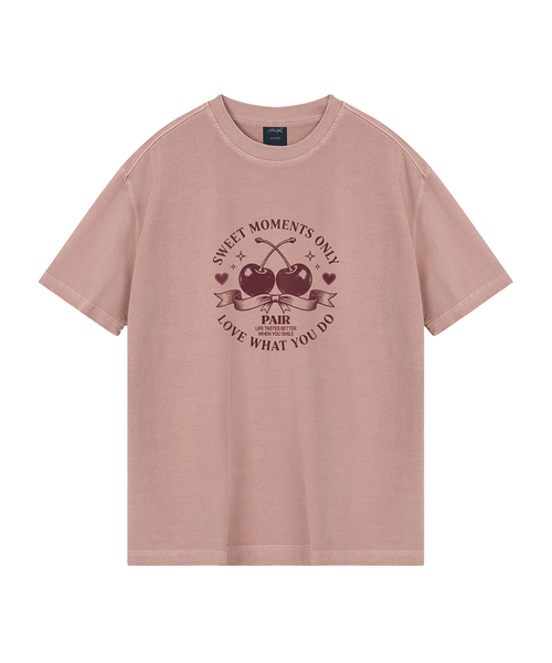 WILDROCK(ワイルドロック)の「チェリーペア ピグメントオーバーサイズ半袖Tシャツ(クロップ含む)(Tシャツ/カットソー・レディース・ブルー/カーキ/ブラック/ライトグレー/ホワイト/チャコール/ベビーピンク/ライトパープル・FREE/X-SMALL/SMALL/MEDIUM/LARGE)」の8枚目の写真