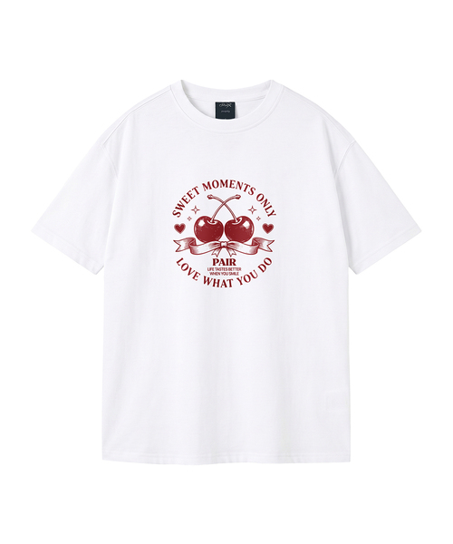 WILDROCK(ワイルドロック)の「チェリーペア ピグメントオーバーサイズ半袖Tシャツ(クロップ含む)(Tシャツ/カットソー・レディース・ブルー/カーキ/ブラック/ライトグレー/ホワイト/チャコール/ベビーピンク/ライトパープル・FREE/X-SMALL/SMALL/MEDIUM/LARGE)」の2枚目の写真