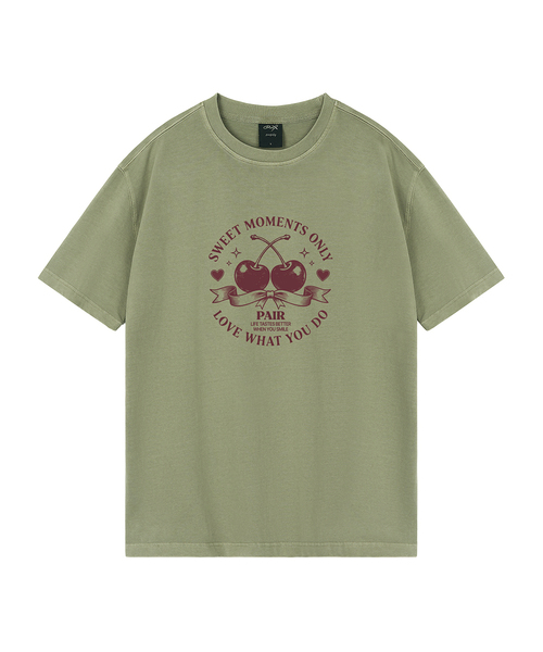 WILDROCK(ワイルドロック)の「チェリーペア ピグメントオーバーサイズ半袖Tシャツ(クロップ含む)(Tシャツ/カットソー・レディース・ブルー/カーキ/ブラック/ライトグレー/ホワイト/チャコール/ベビーピンク/ライトパープル・FREE/X-SMALL/SMALL/MEDIUM/LARGE)」の5枚目の写真