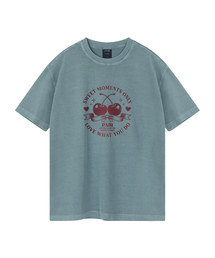 チェリーペア ピグメントオーバーサイズ半袖Tシャツ(クロップ含む)