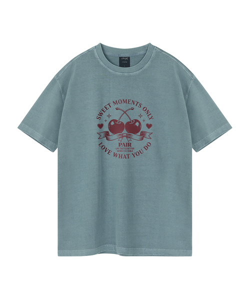 WILDROCK(ワイルドロック)の「チェリーペア ピグメントオーバーサイズ半袖Tシャツ(クロップ含む)(Tシャツ/カットソー・レディース・ブルー/カーキ/ブラック/ライトグレー/ホワイト/チャコール/ベビーピンク/ライトパープル・FREE/X-SMALL/SMALL/MEDIUM/LARGE)」の6枚目の写真