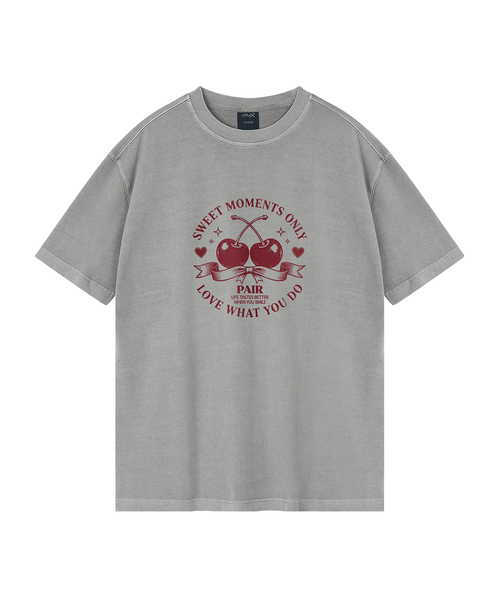 WILDROCK(ワイルドロック)の「チェリーペア ピグメントオーバーサイズ半袖Tシャツ(クロップ含む)(Tシャツ/カットソー・レディース・ブルー/カーキ/ブラック/ライトグレー/ホワイト/チャコール/ベビーピンク/ライトパープル・FREE/X-SMALL/SMALL/MEDIUM/LARGE)」の3枚目の写真
