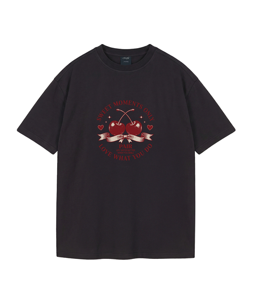 WILDROCK(ワイルドロック)の「チェリーペア ピグメントオーバーサイズ半袖Tシャツ(クロップ含む)(Tシャツ/カットソー・レディース・ブルー/カーキ/ブラック/ライトグレー/ホワイト/チャコール/ベビーピンク/ライトパープル・FREE/X-SMALL/SMALL/MEDIUM/LARGE)」の1枚目の写真