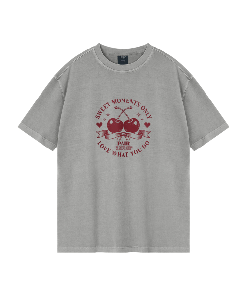 WILDROCK(ワイルドロック)の「チェリーペア ピグメントオーバーサイズ半袖Tシャツ(クロップ含む)(Tシャツ/カットソー・レディース・ブルー/カーキ/ブラック/ライトグレー/ホワイト/チャコール/ベビーピンク/ライトパープル・FREE/X-SMALL/SMALL/MEDIUM/LARGE)」の11枚目の写真