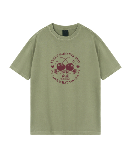 WILDROCK(ワイルドロック)の「チェリーペア ピグメントオーバーサイズ半袖Tシャツ(クロップ含む)(Tシャツ/カットソー・レディース・ブルー/カーキ/ブラック/ライトグレー/ホワイト/チャコール/ベビーピンク/ライトパープル・FREE/X-SMALL/SMALL/MEDIUM/LARGE)」の13枚目の写真