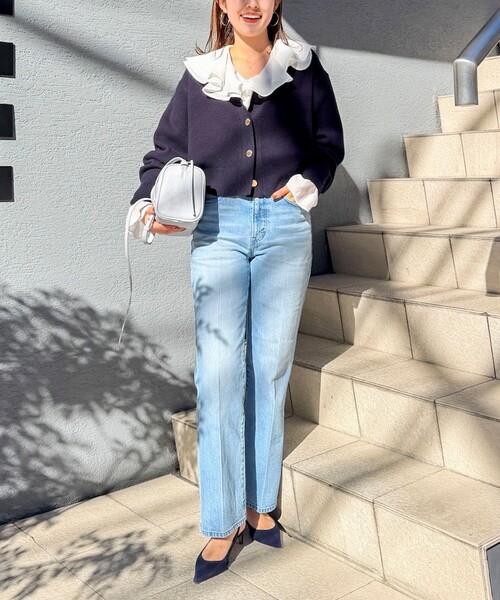 Rie Miller(リエミラー)の「【追加】《5サイズ展開》【RM denim】センタープレスデニム(デニムパンツ・レディース・ブルー系その他7・XXS/L/M/S/XS)」の2枚目の写真