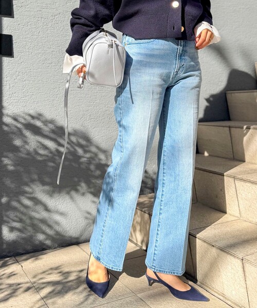 Rie Miller(リエミラー)の「【追加】《5サイズ展開》【RM denim】センタープレスデニム(デニムパンツ・レディース・ブルー系その他7・XXS/L/M/S/XS)」の7枚目の写真