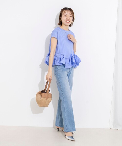 Rie Miller(リエミラー)の「【追加】《5サイズ展開》【RM denim】センタープレスデニム(デニムパンツ・レディース・ブルー系その他7・XXS/L/M/S/XS)」の9枚目の写真