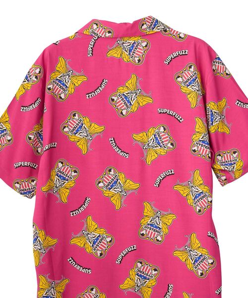 HYSTERIC GLAMOUR（ヒステリックグラマー）の「LEVITATED GIRL柄 オープンカラーシャツ（シャツ/ブラウス・メンズ・ブラック系その他/ブルー系その他/ピンク系その他・MEDIUM/X-LARGE/SMALL/LARGE）」の5枚目の写真