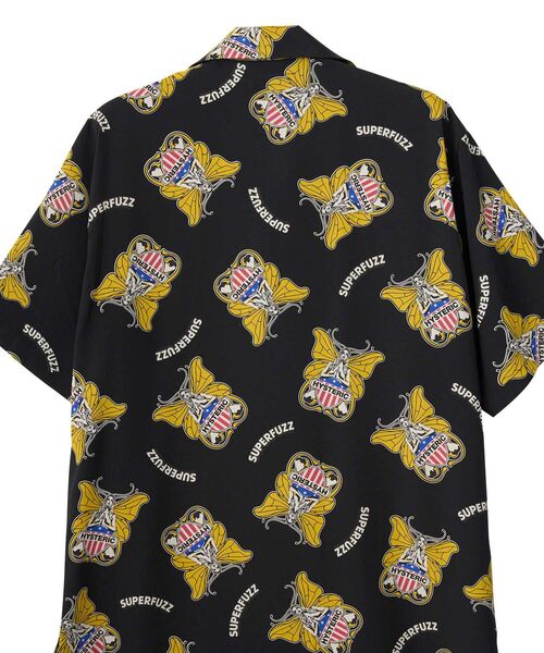 HYSTERIC GLAMOUR(ヒステリックグラマー)の「LEVITATED GIRL柄 オープンカラーシャツ(シャツ/ブラウス・メンズ・ブラック系その他/ブルー系その他/ピンク系その他・MEDIUM/X-LARGE/SMALL/LARGE)」の10枚目の写真