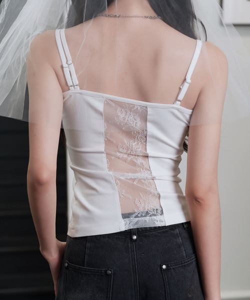 andwang(アンドワン)の「Lace up tops(Tシャツ/カットソー・レディース・ブラック/ホワイト・MEDIUM/SMALL)」の17枚目の写真