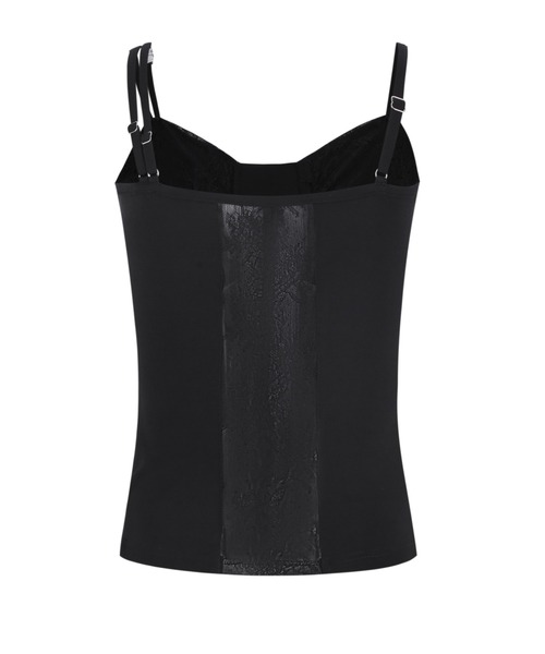 andwang(アンドワン)の「Lace up tops(Tシャツ/カットソー・レディース・ブラック/ホワイト・MEDIUM/SMALL)」の10枚目の写真