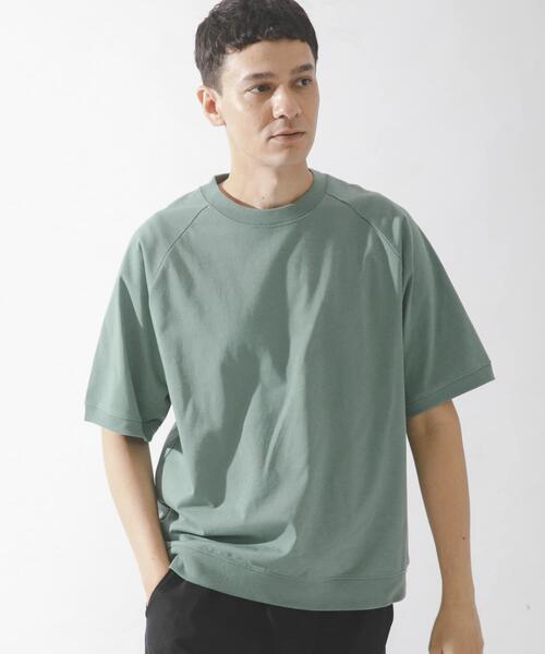 URBAN RESEARCH Sonny Label(アーバンリサーチサニーレーベル)の「『接触冷感』『速乾』ハイスペラグランショートスリーブTシャツ(Tシャツ/カットソー・メンズ・オフホワイト/チャコールグレー/ブラック/グリーン系その他・MEDIUM/LARGE)」の4枚目の写真