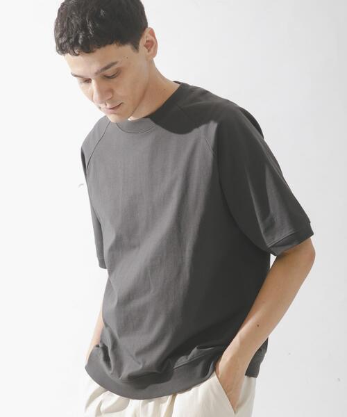 URBAN RESEARCH Sonny Label(アーバンリサーチサニーレーベル)の「『接触冷感』『速乾』ハイスペラグランショートスリーブTシャツ(Tシャツ/カットソー・メンズ・オフホワイト/チャコールグレー/ブラック/グリーン系その他・MEDIUM/LARGE)」の3枚目の写真