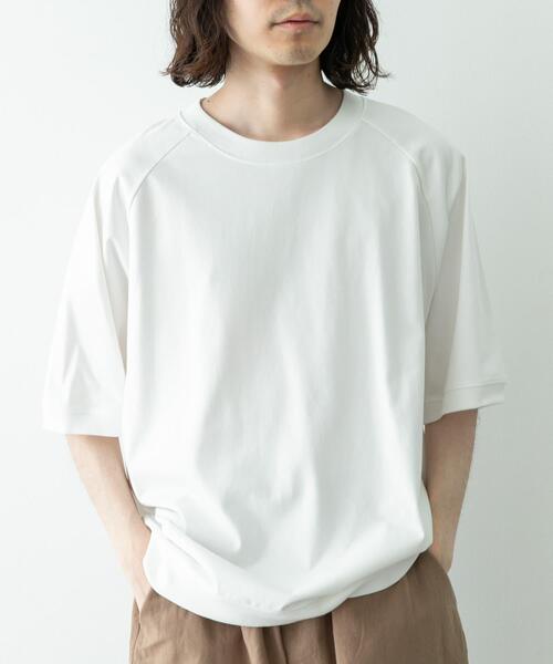 URBAN RESEARCH Sonny Label(アーバンリサーチサニーレーベル)の「『接触冷感』『速乾』ハイスペラグランショートスリーブTシャツ(Tシャツ/カットソー・メンズ・オフホワイト/チャコールグレー/ブラック/グリーン系その他・MEDIUM/LARGE)」の8枚目の写真