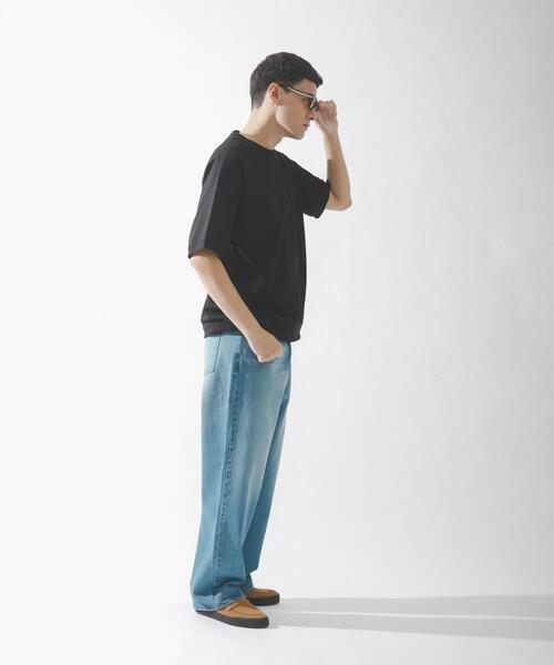 URBAN RESEARCH Sonny Label(アーバンリサーチサニーレーベル)の「『接触冷感』『速乾』ハイスペラグランショートスリーブTシャツ(Tシャツ/カットソー・メンズ・オフホワイト/チャコールグレー/ブラック/グリーン系その他・MEDIUM/LARGE)」の21枚目の写真