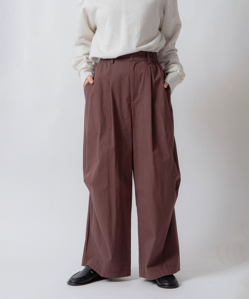 Kelen(ケレン)の「「KELEN / ケレン」サイドタックデザインワイドパンツ(その他パンツ・レディース・キャメル/ブラウン/ネイビー/ブラック・S/M)」の3枚目の写真