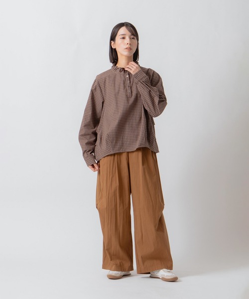 Kelen(ケレン)の「「KELEN / ケレン」サイドタックデザインワイドパンツ(その他パンツ・レディース・キャメル/ブラウン/ネイビー/ブラック・S/M)」の16枚目の写真