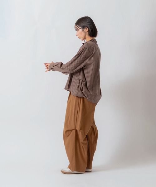 Kelen(ケレン)の「「KELEN / ケレン」サイドタックデザインワイドパンツ(その他パンツ・レディース・キャメル/ブラウン/ネイビー/ブラック・S/M)」の20枚目の写真