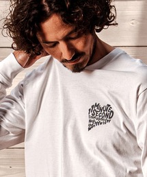 1minute 1second（ワンミニットワンセカンド）の「mlt5752-pave heart  print 6oz long sleeve cut sew ロングスリーブTシャツ(1M26A240)（Tシャツ/カットソー）」