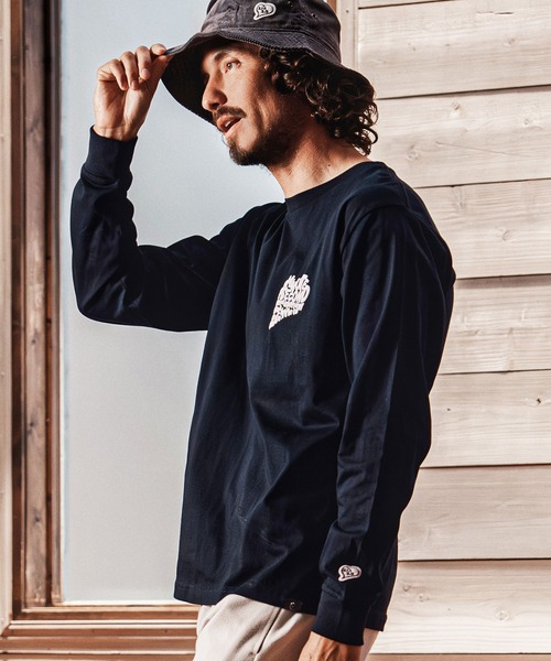 1minute 1second（ワンミニットワンセカンド）の「mlt5752-pave heart  print 6oz long sleeve cut sew ロングスリーブTシャツ(1M26A240)（Tシャツ/カットソー・メンズ・ネイビー/ブラック/ホワイト・L/XL/S/M）」の12枚目の写真