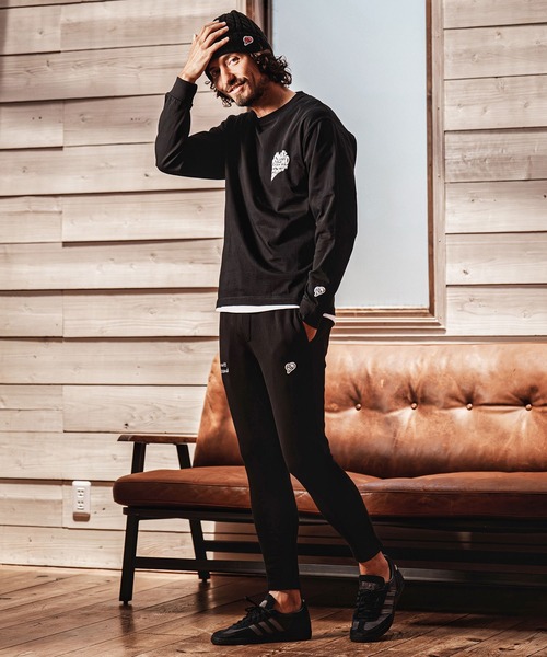 1minute 1second（ワンミニットワンセカンド）の「mlt5752-pave heart  print 6oz long sleeve cut sew ロングスリーブTシャツ(1M26A240)（Tシャツ/カットソー・メンズ・ネイビー/ブラック/ホワイト・L/XL/S/M）」の8枚目の写真