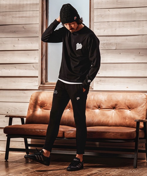 1minute 1second（ワンミニットワンセカンド）の「mlt5752-pave heart  print 6oz long sleeve cut sew ロングスリーブTシャツ(1M26A240)（Tシャツ/カットソー・メンズ・ネイビー/ブラック/ホワイト・L/XL/S/M）」の9枚目の写真