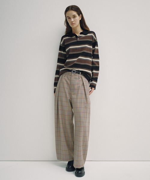 Spick & Span(スピックアンドスパン)の「《一部店舗+WEB限定》Glyph Knit poloshirts(ニット/セーター・レディース・ブラウン/キャメル・FREE)」の7枚目の写真