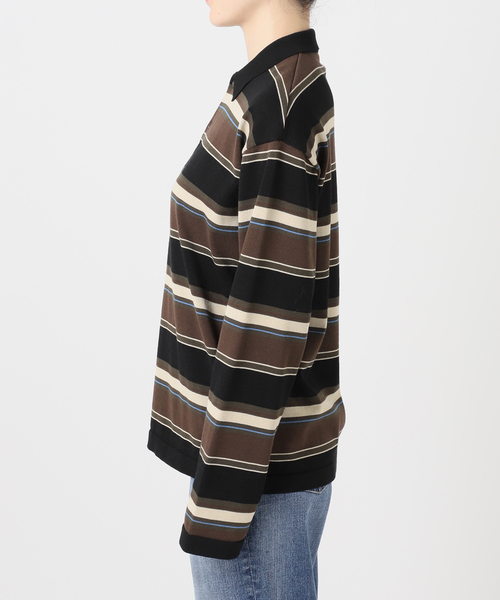 Spick & Span(スピックアンドスパン)の「《一部店舗+WEB限定》Glyph Knit poloshirts(ニット/セーター・レディース・ブラウン/キャメル・FREE)」の5枚目の写真