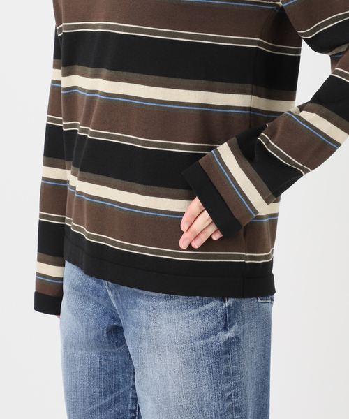 Spick & Span(スピックアンドスパン)の「《一部店舗+WEB限定》Glyph Knit poloshirts(ニット/セーター・レディース・ブラウン/キャメル・FREE)」の11枚目の写真