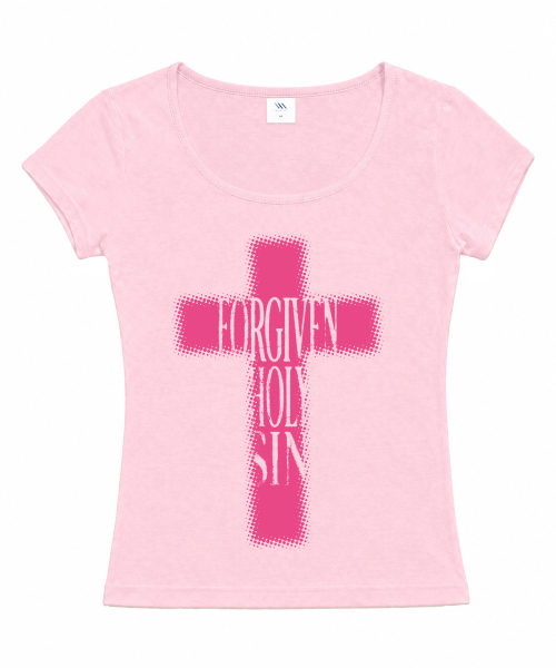 VENHIT(ベンヒット)の「ホーリーシン Uネック スリムフィット 半袖Tシャツ(Tシャツ/カットソー・レディース・ホワイト/ブラック/イエロー/ライトピンク/オレンジ・SMALL/MEDIUM/LARGE)」の10枚目の写真